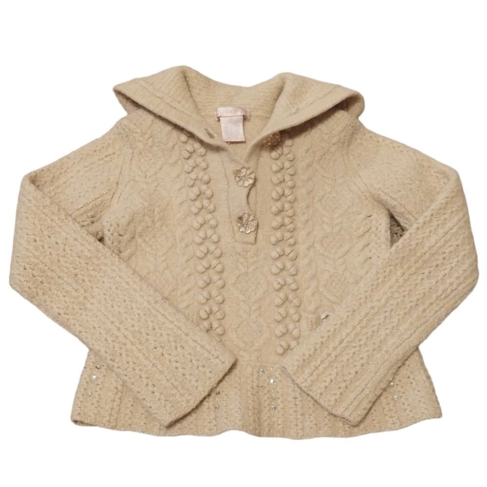 Rebecca Taylor Merino Wool Hoodie Sweater